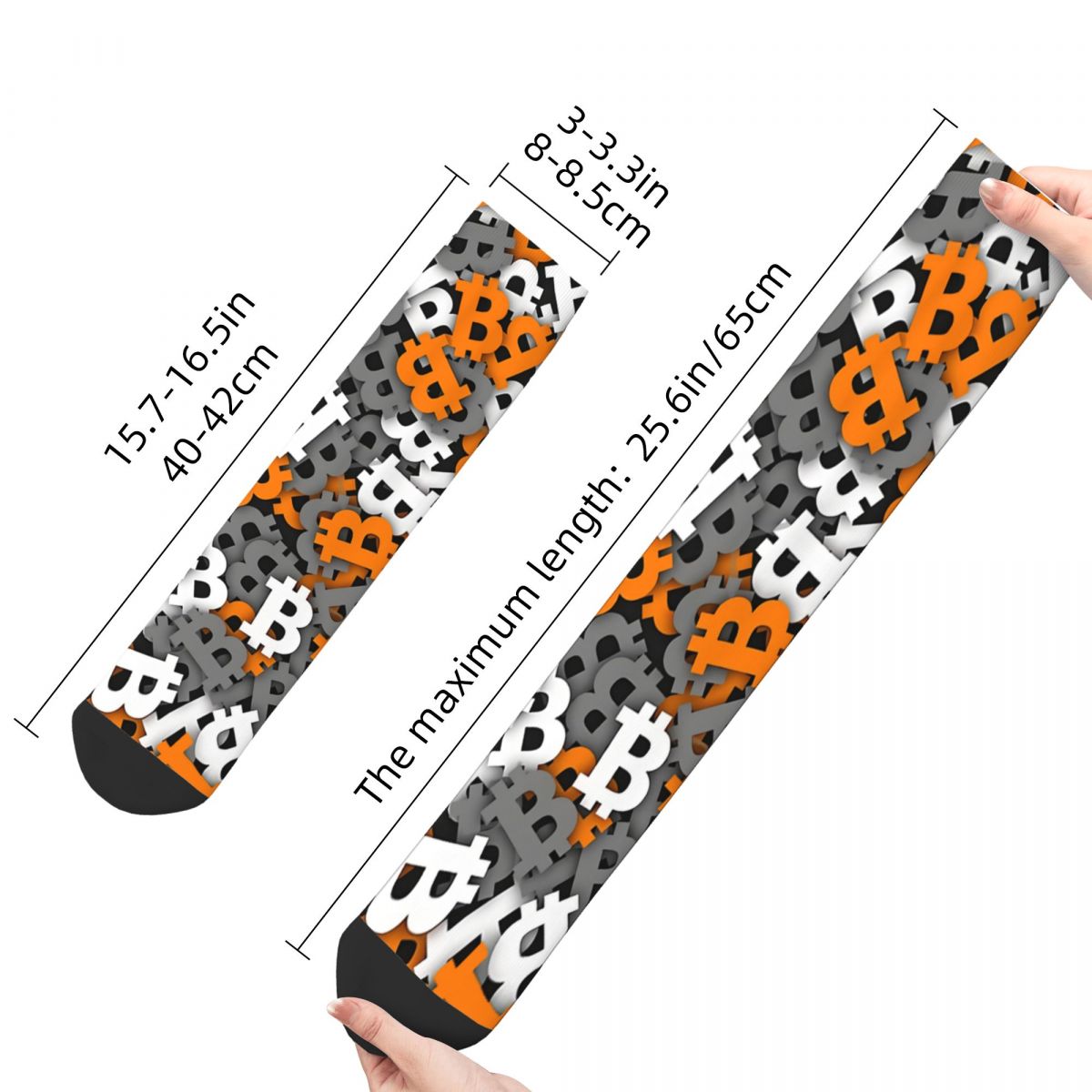 Bitcoin Socks Bitcoin-themed socks