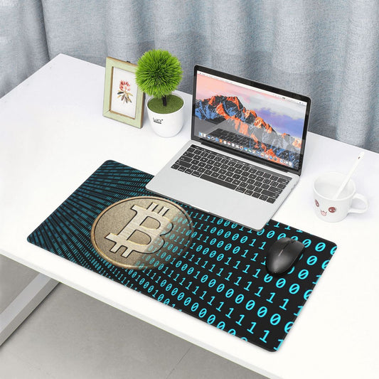 Bitcoin BTC Kryptowährung Gaming Mauspad Tastatur Tischset