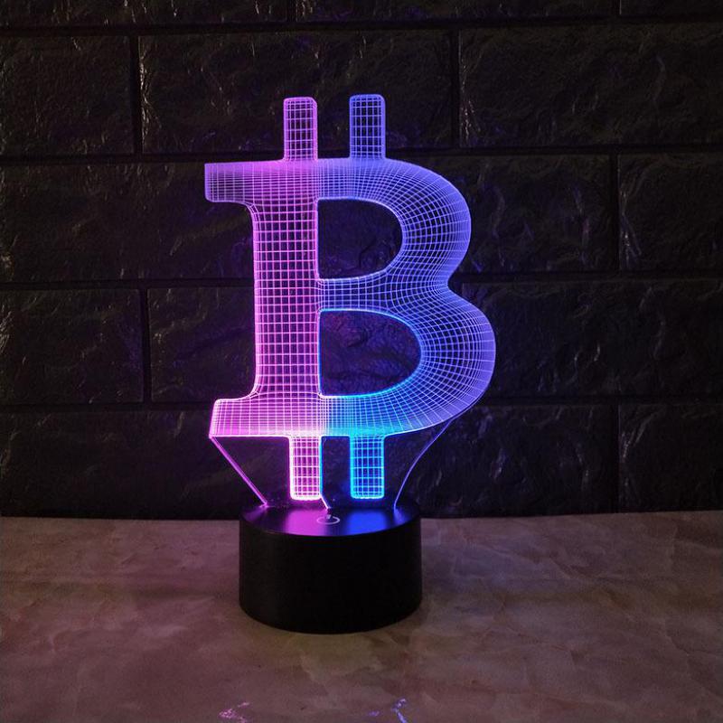 Bitcoin 3D Night Light