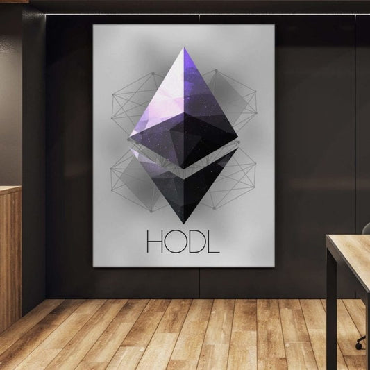 Ethereum painting wall art
