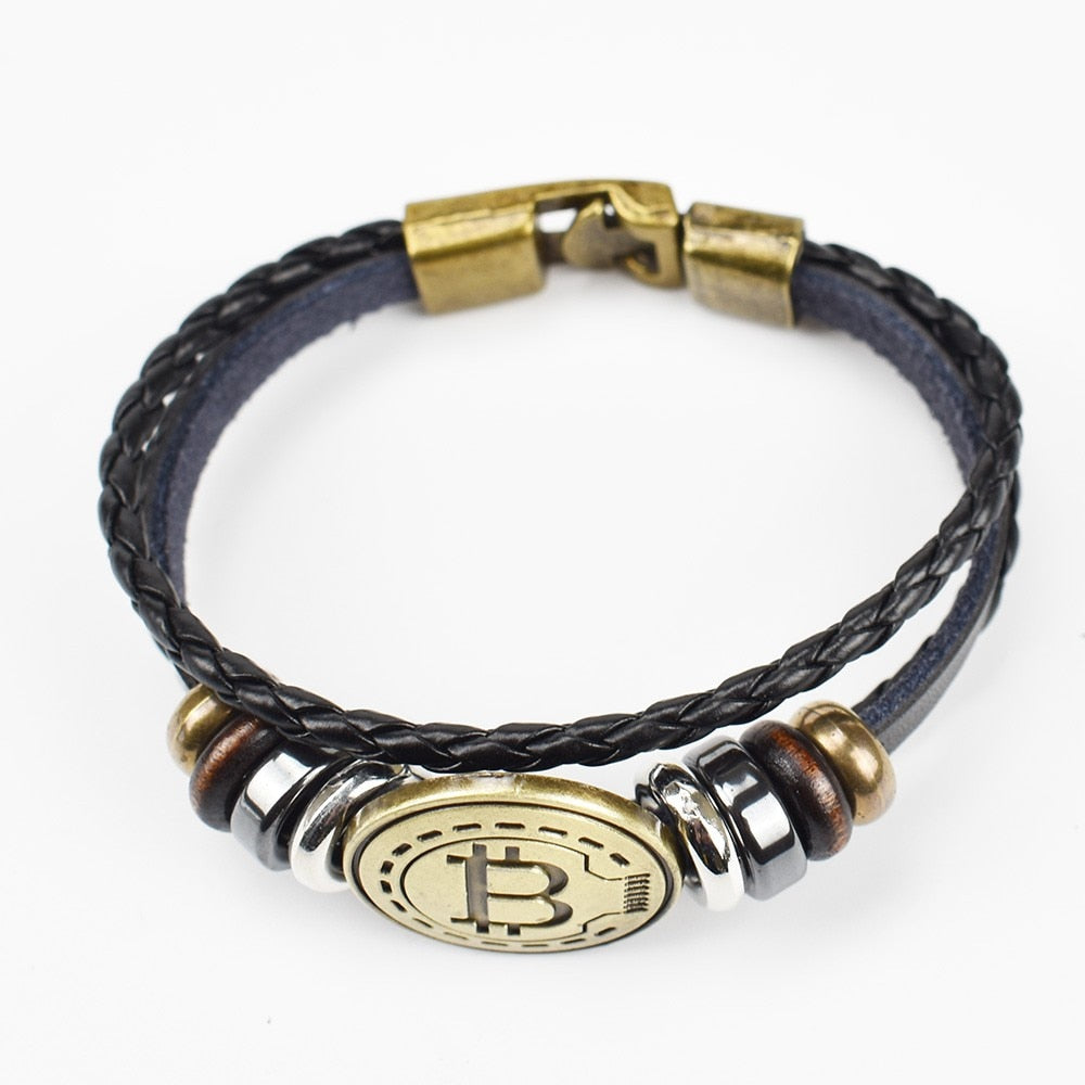 New Fashion Bitcoin Bracelet Handmade