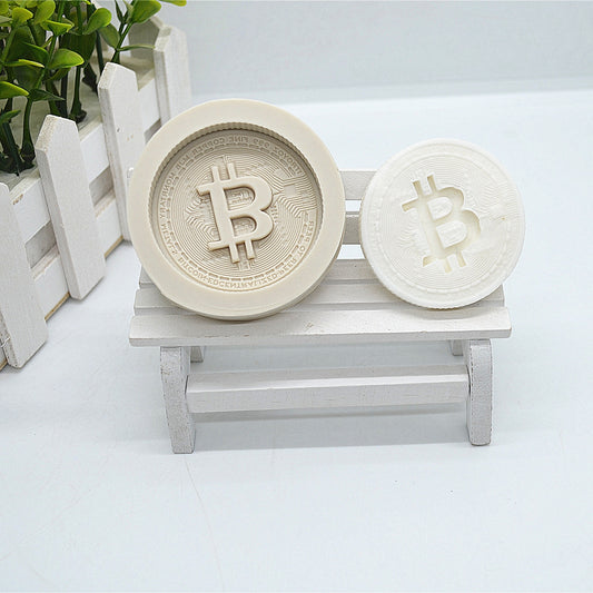 3D-Bitcoin-Silikon-Küchenzubehör