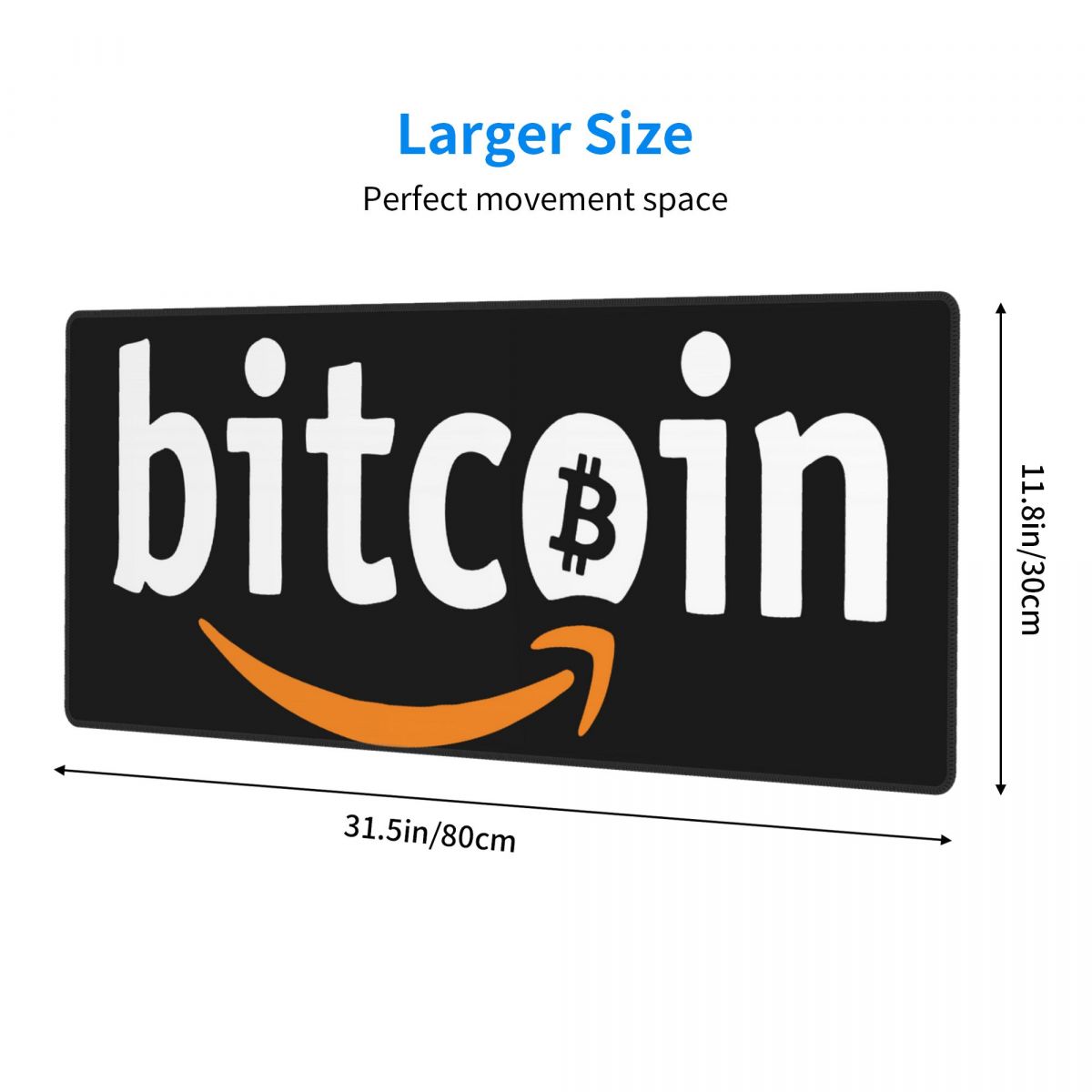Bitcoin große Schreibtischunterlage