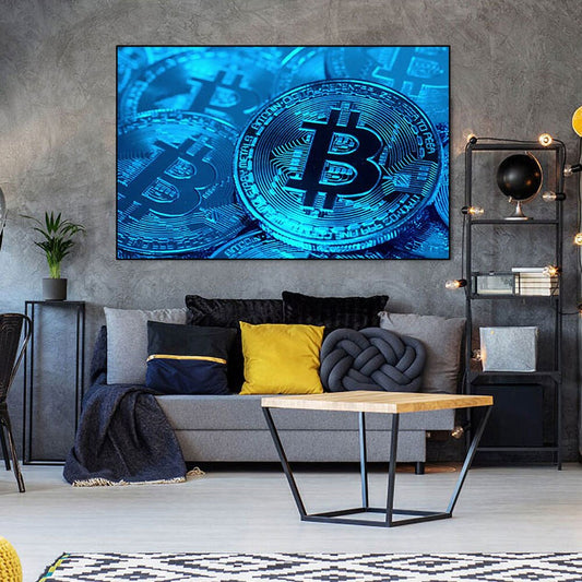 Bitcoin Malerei Wandkunst