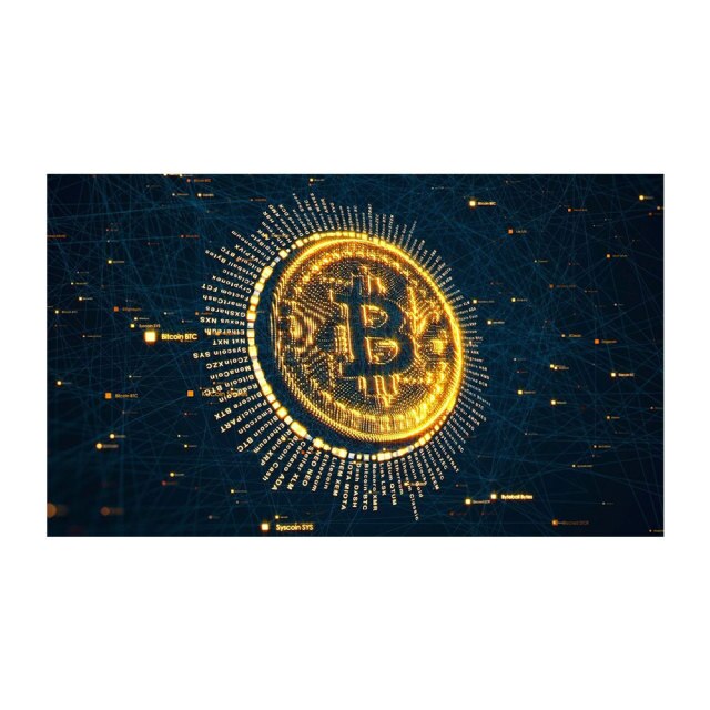 Bitcoin Painting Wall Art