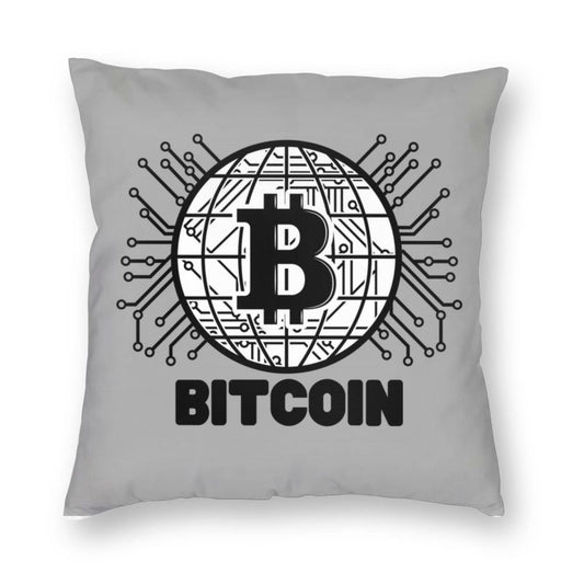 Bitcoin Pillow Cover