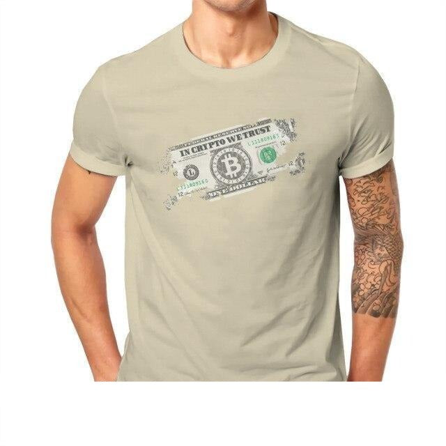 Bitcoin in crypto we trust t-shirt 12c