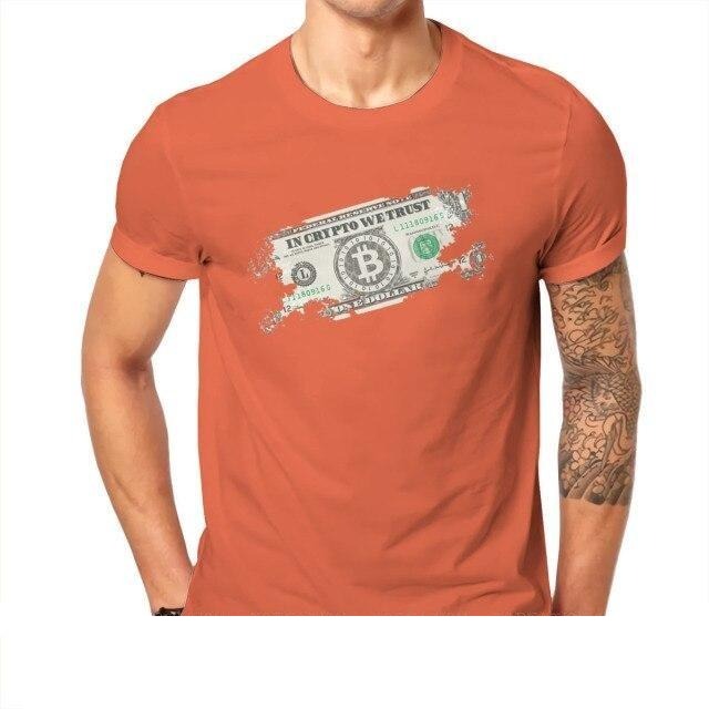Bitcoin in crypto we trust t-shirt 12c