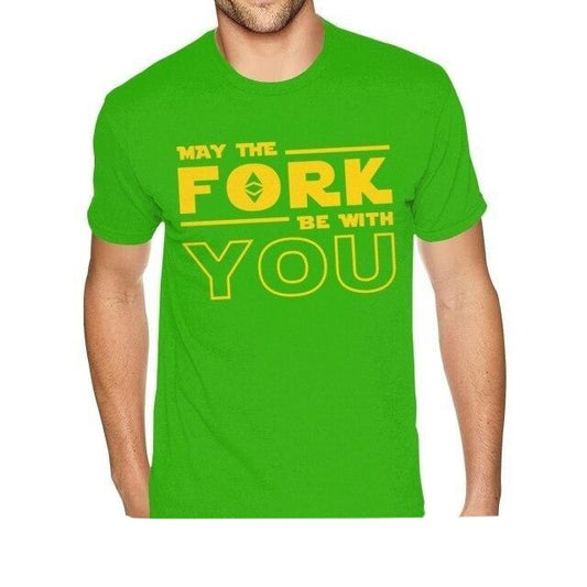 Ethereum may the fork be with you t-shirt 13 colors