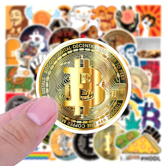 Bitcoin-Aufkleber