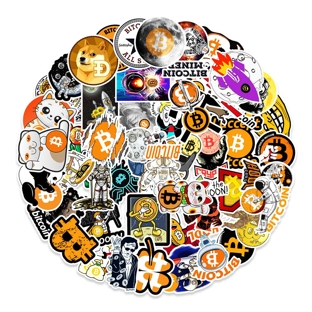 Bitcoin Crypto Waterproof Stickers