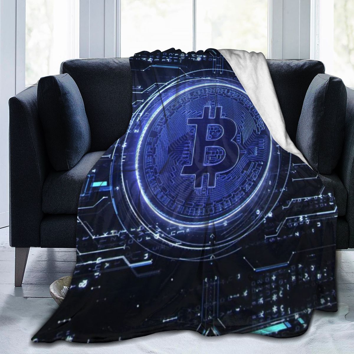 Neue 3D-Bitcoin-Flanelldecke