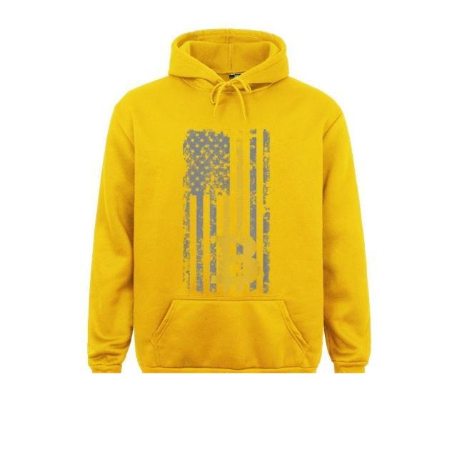 Bitcoin USA  Flag  Sweatshirt