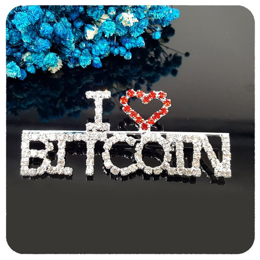 "I Love BITCOIN" Word Pin
